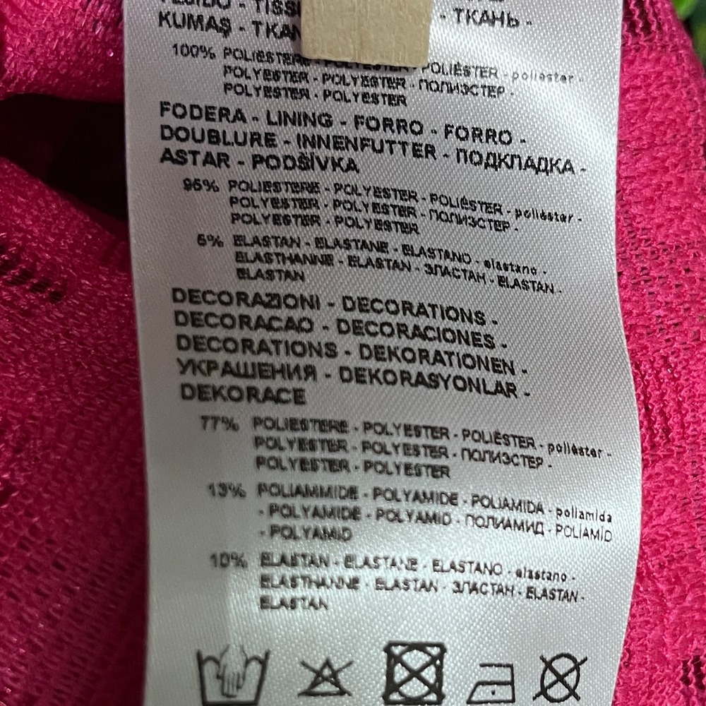 Armani Exchange Skirt Size 10 Pink Pleated Midi A Line Career Party 2983 - Picture 7 of 14